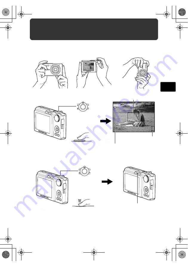 Olympus FE220 - 7.1 MP Digital Camera Basic Manual Download Page 9