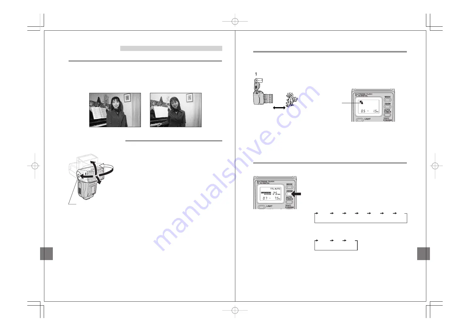 Olympus FL 50 - Hot-shoe clip-on Flash Instruction Download Page 12