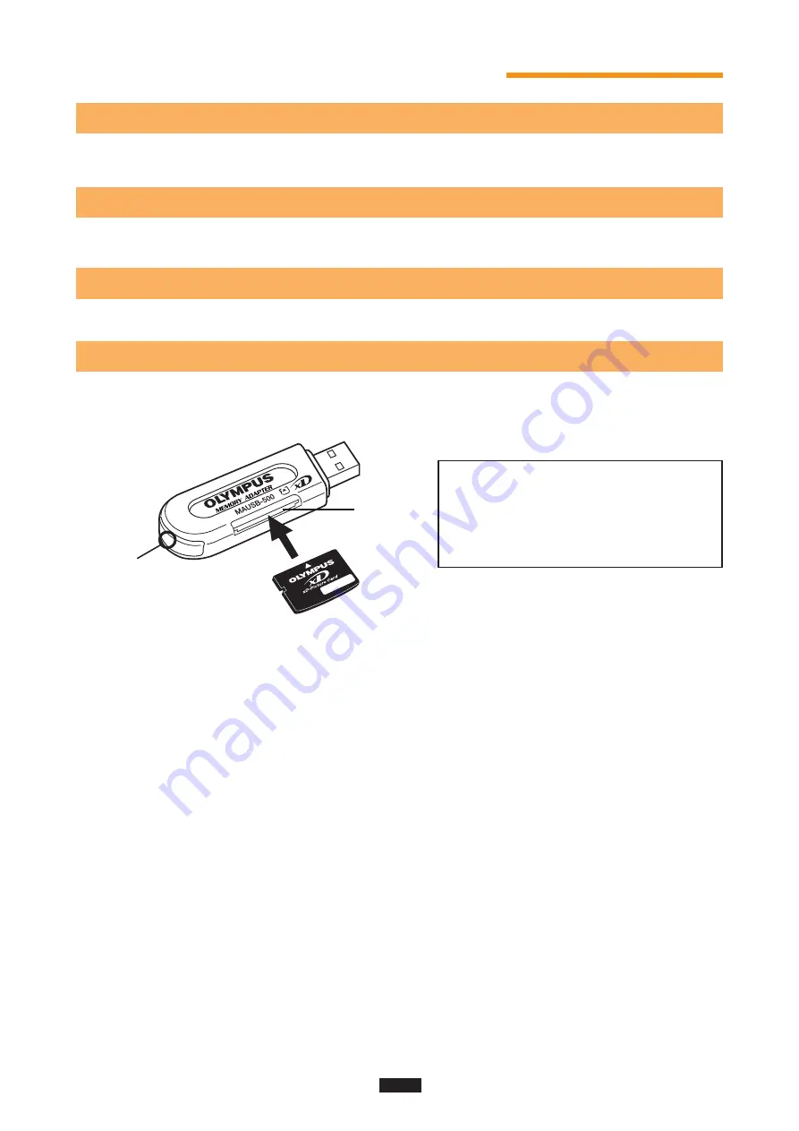 Olympus MAUSB-500 Reference Manual Download Page 8