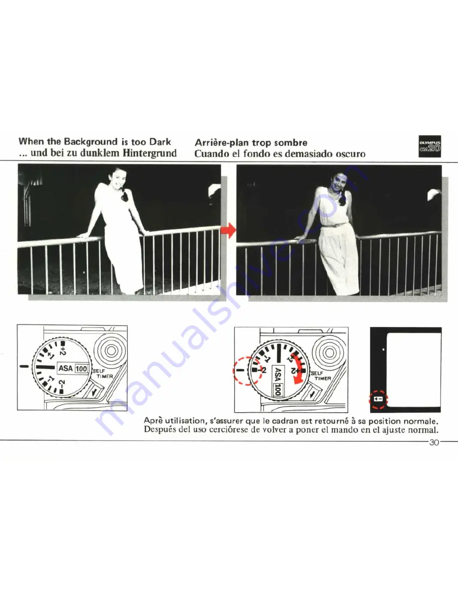 Olympus OM20 Instructions Manual Download Page 31