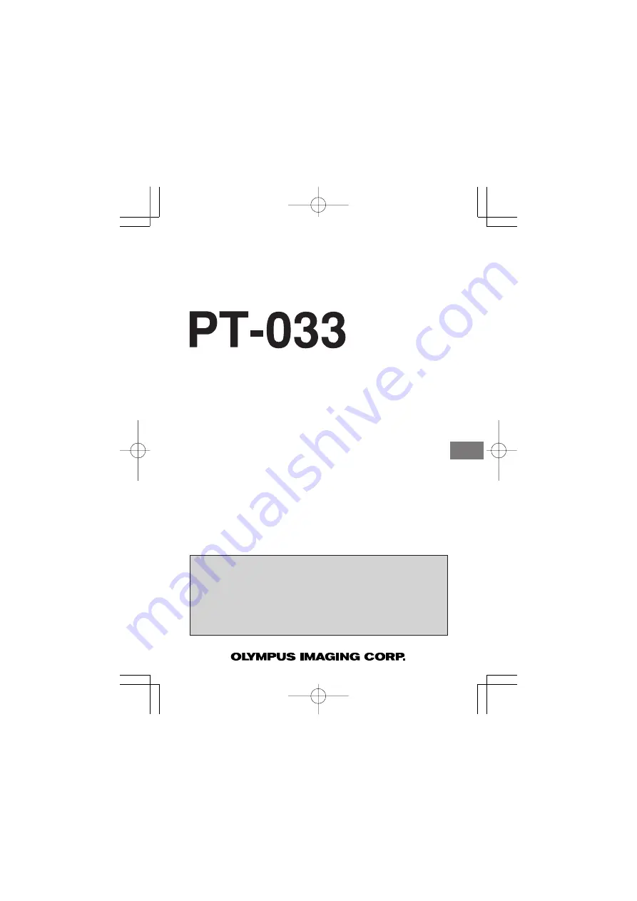 Olympus PT-033 Скачать руководство пользователя страница 215