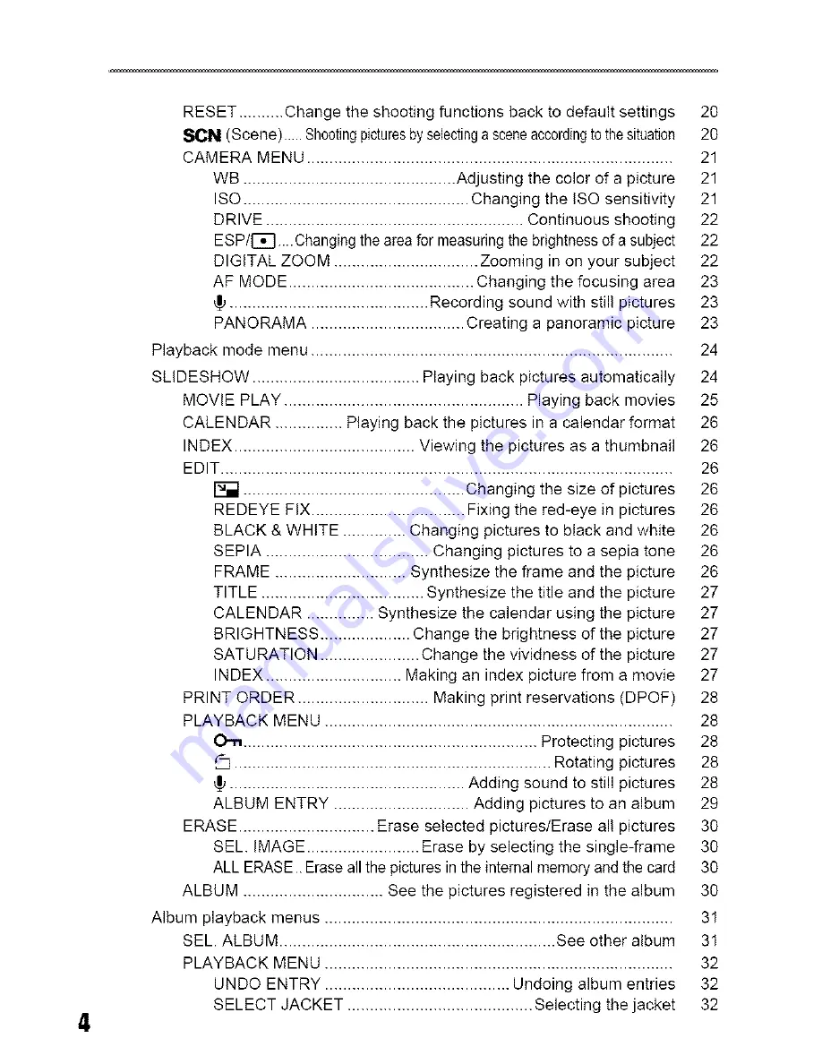 Olympus STYLUS 700 Advanced Manual Download Page 4