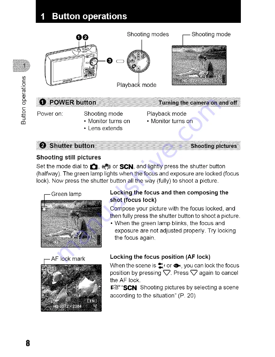 Olympus STYLUS 700 Advanced Manual Download Page 8