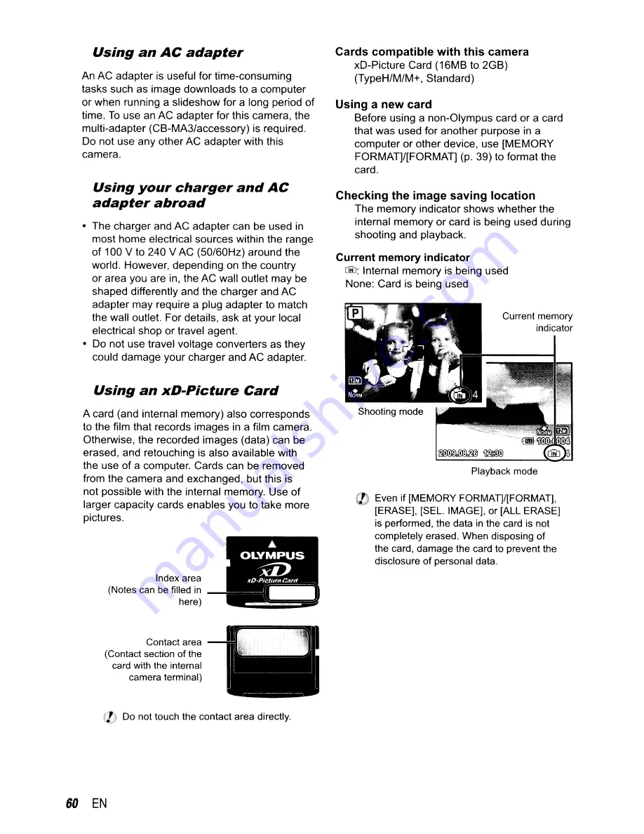 Olympus STYLUS-p-9000 Instruction Manual Download Page 60