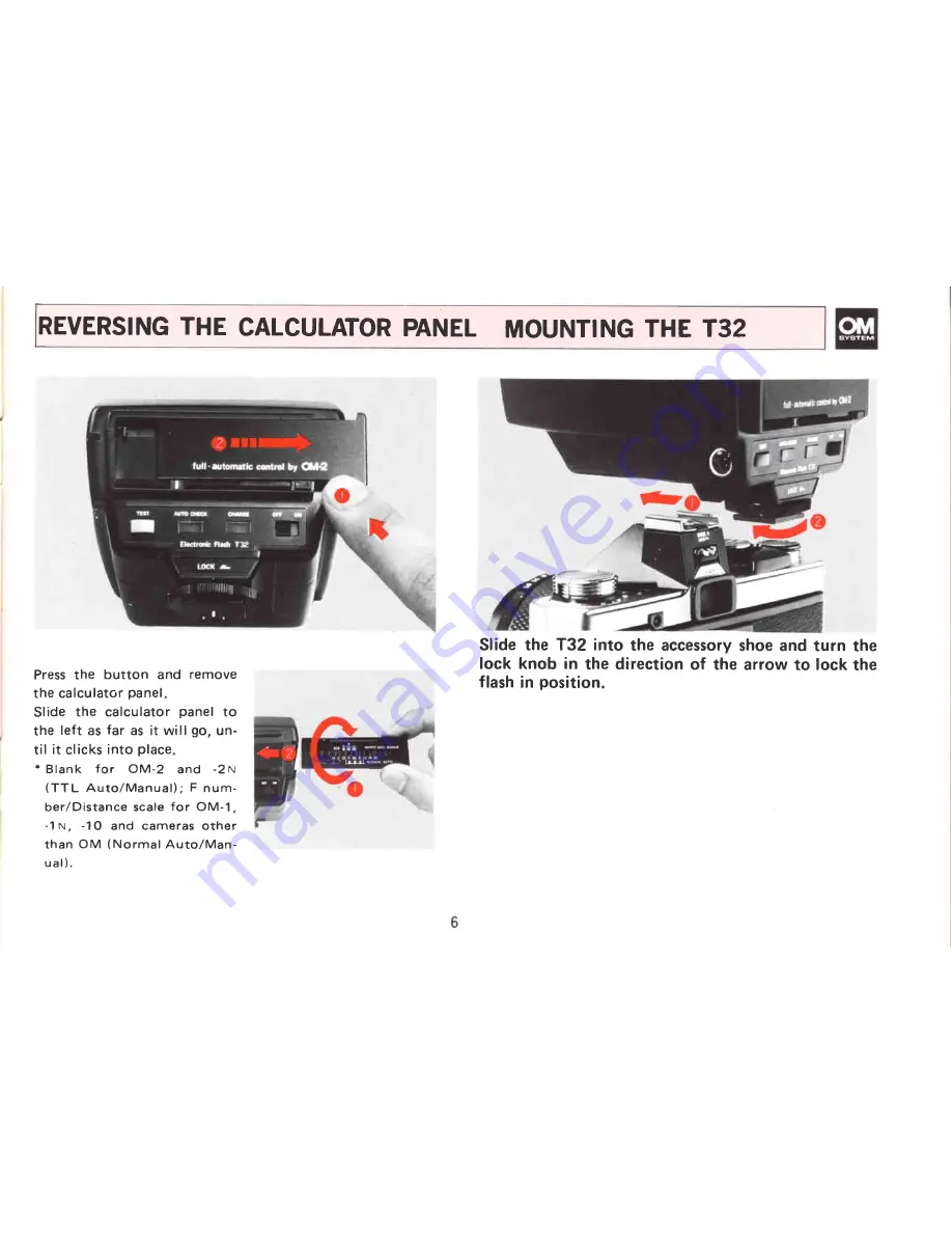 Olympus T32 Operating Instructions Manual Download Page 8