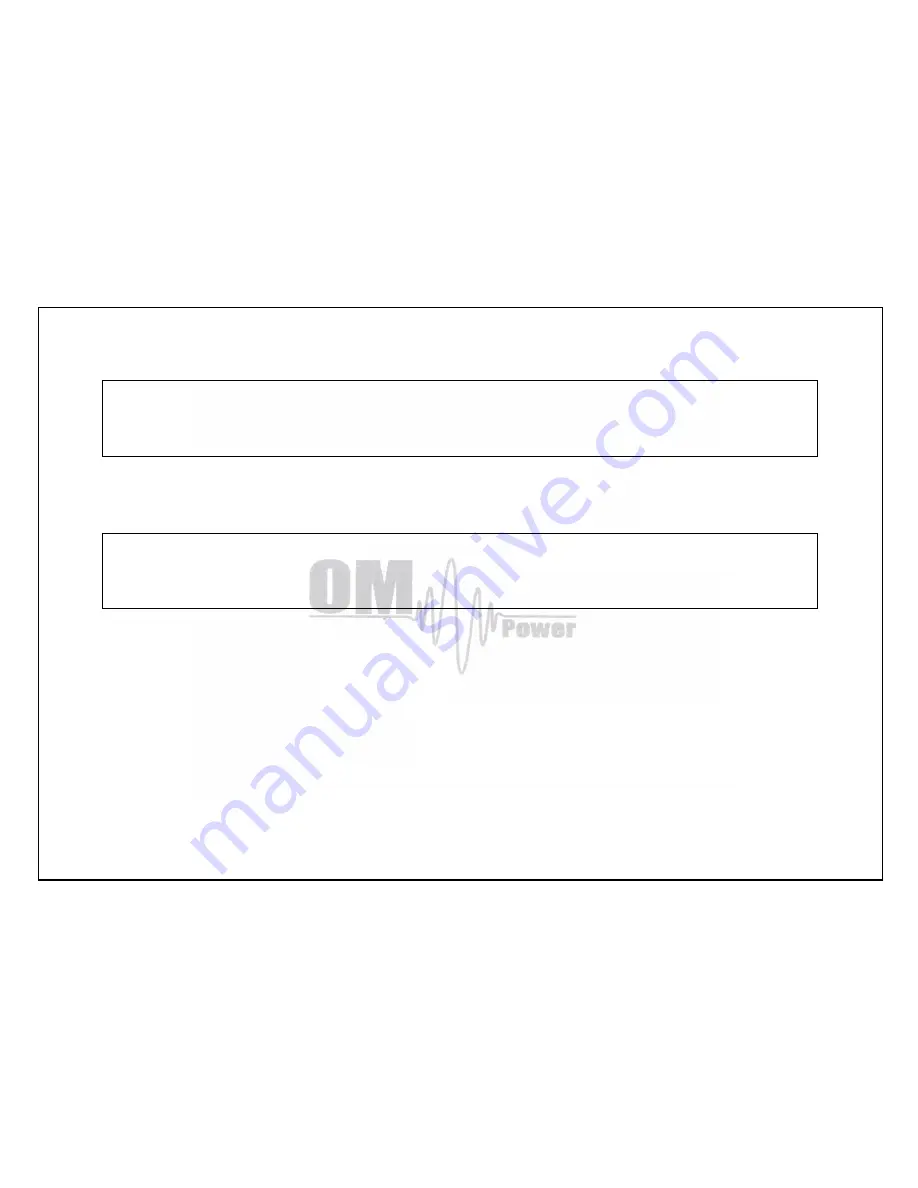 OM POWER OM1002+ User Manual Download Page 21