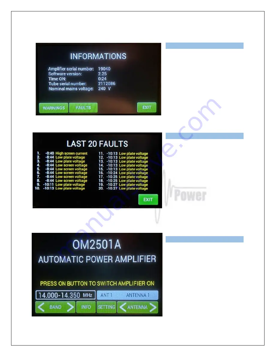 OM POWER OM2501A Manual Download Page 14