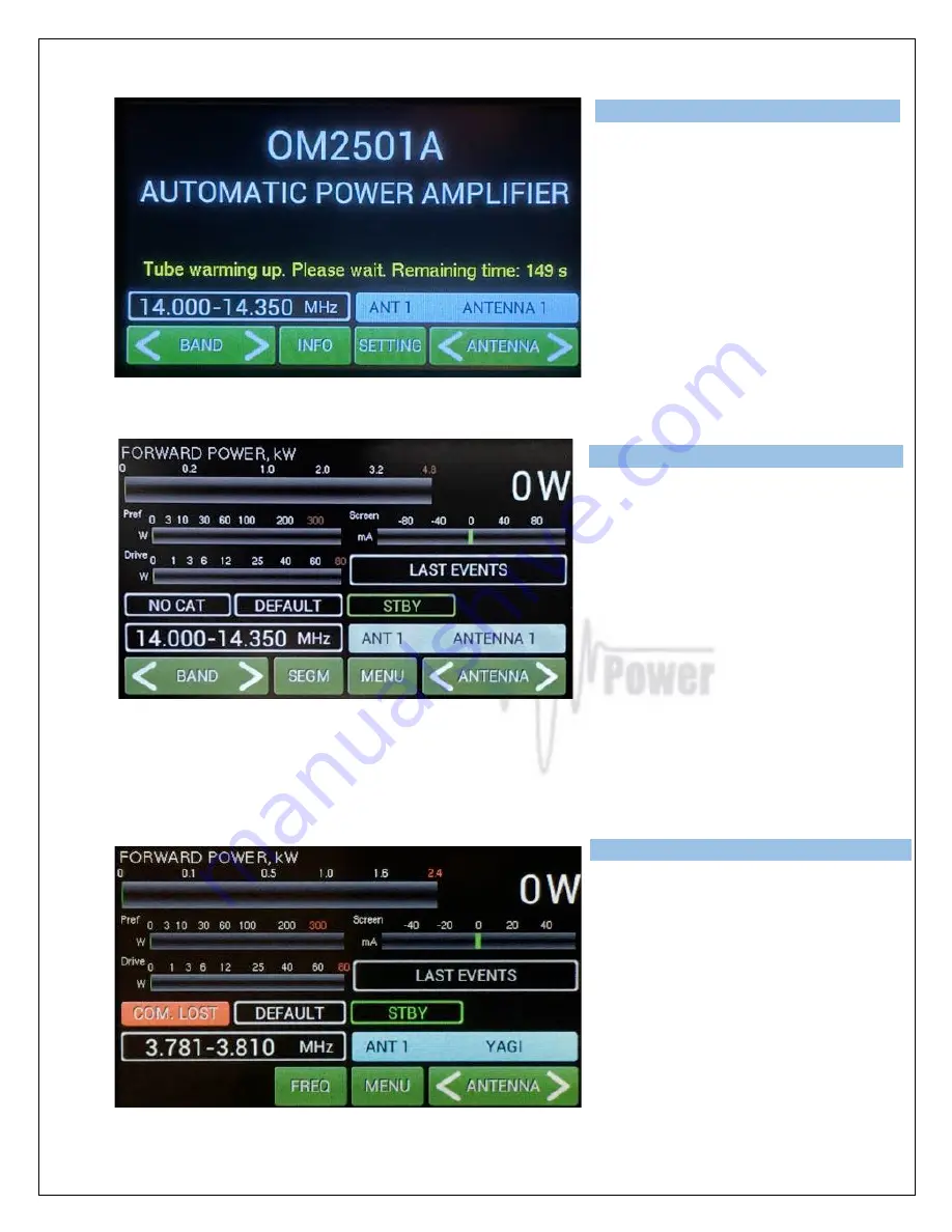 OM POWER OM2501A Manual Download Page 21