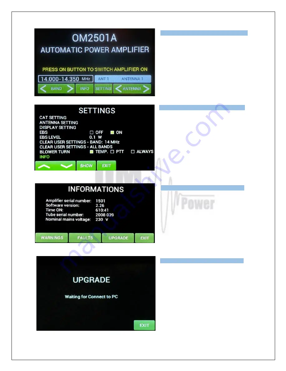 OM POWER OM2501A Manual Download Page 45