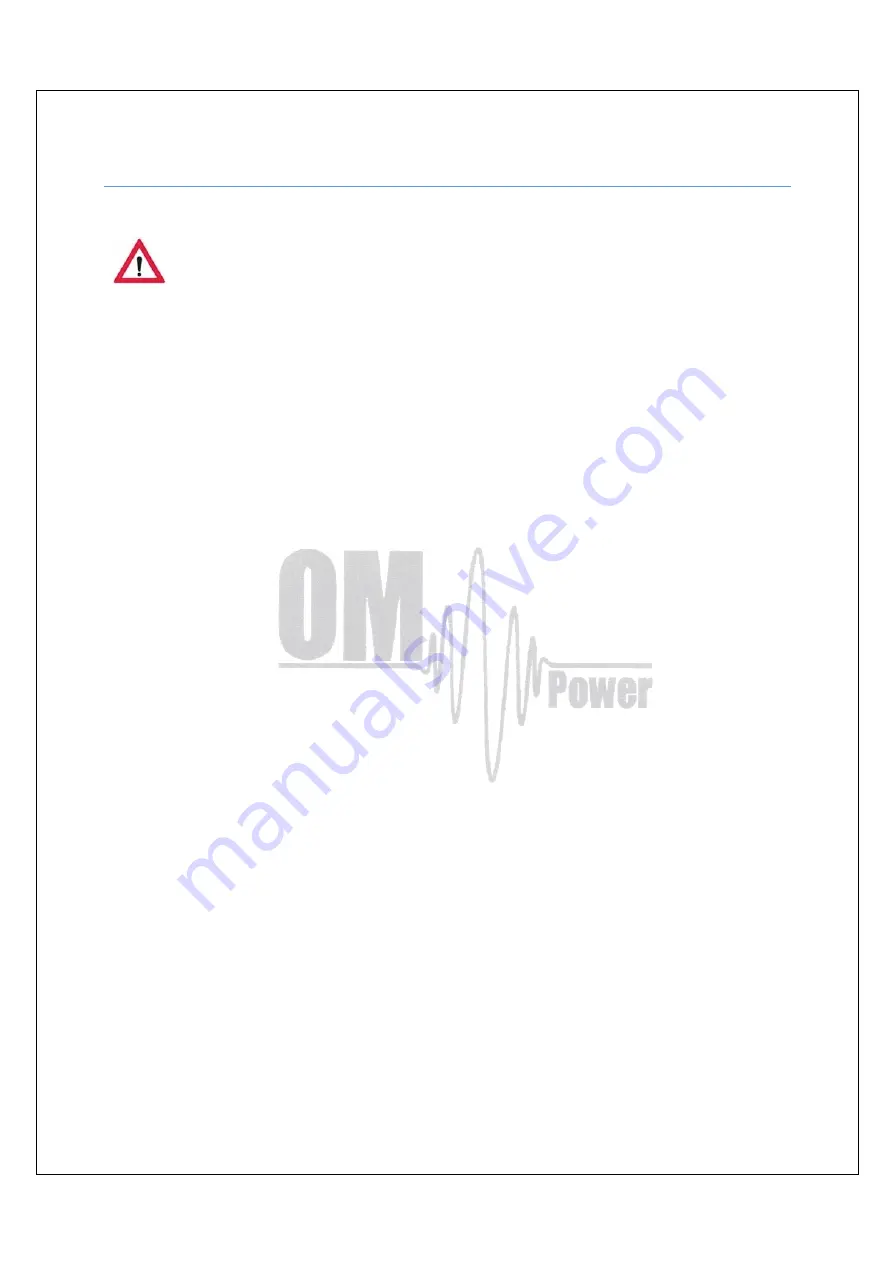 OM POWER OM2501HF Manual Download Page 6