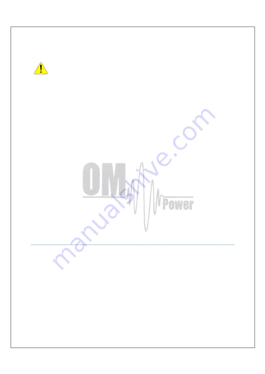 OM POWER OM2501HF Manual Download Page 7