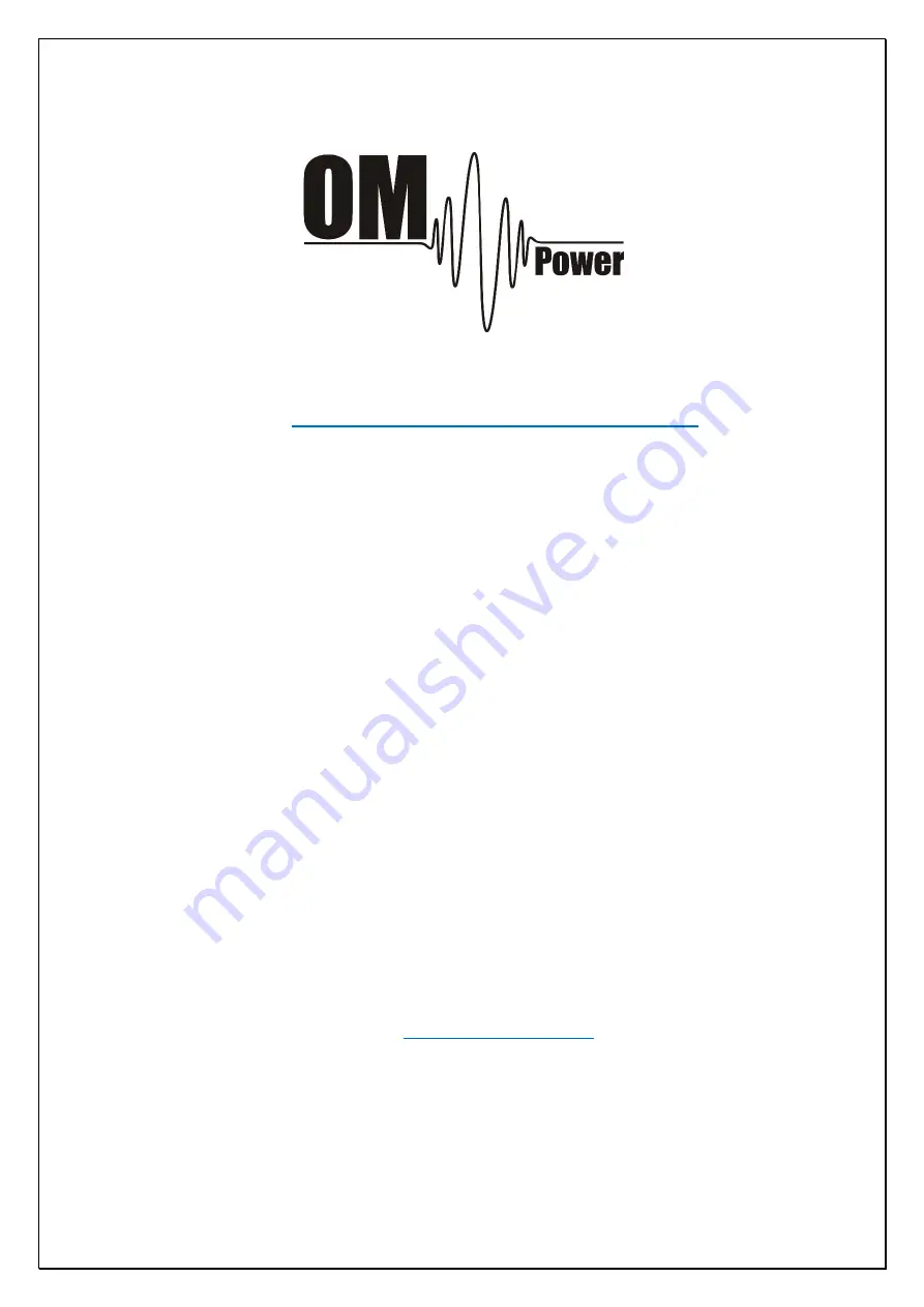 OM POWER OM4000HF User Manual Download Page 1