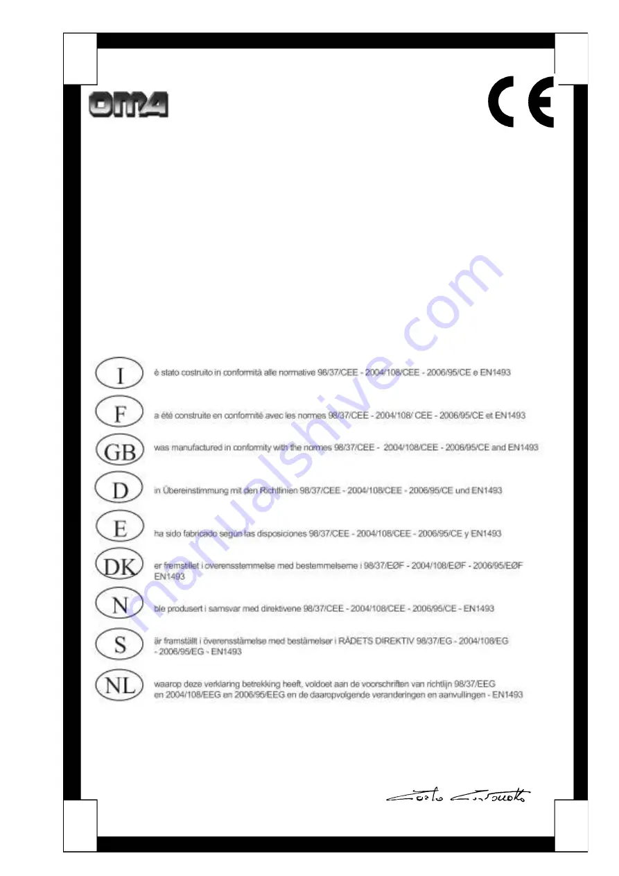 OMA 526BLV Instruction Manual For Using And Maintaining Download Page 53