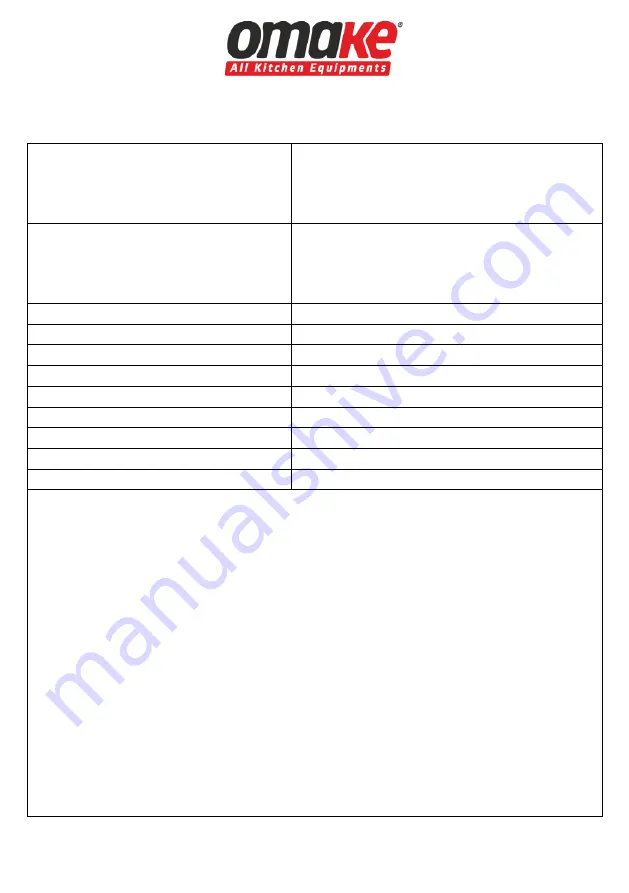 omake Omk.WFL02.E15.0101.Z5F Manual Download Page 19