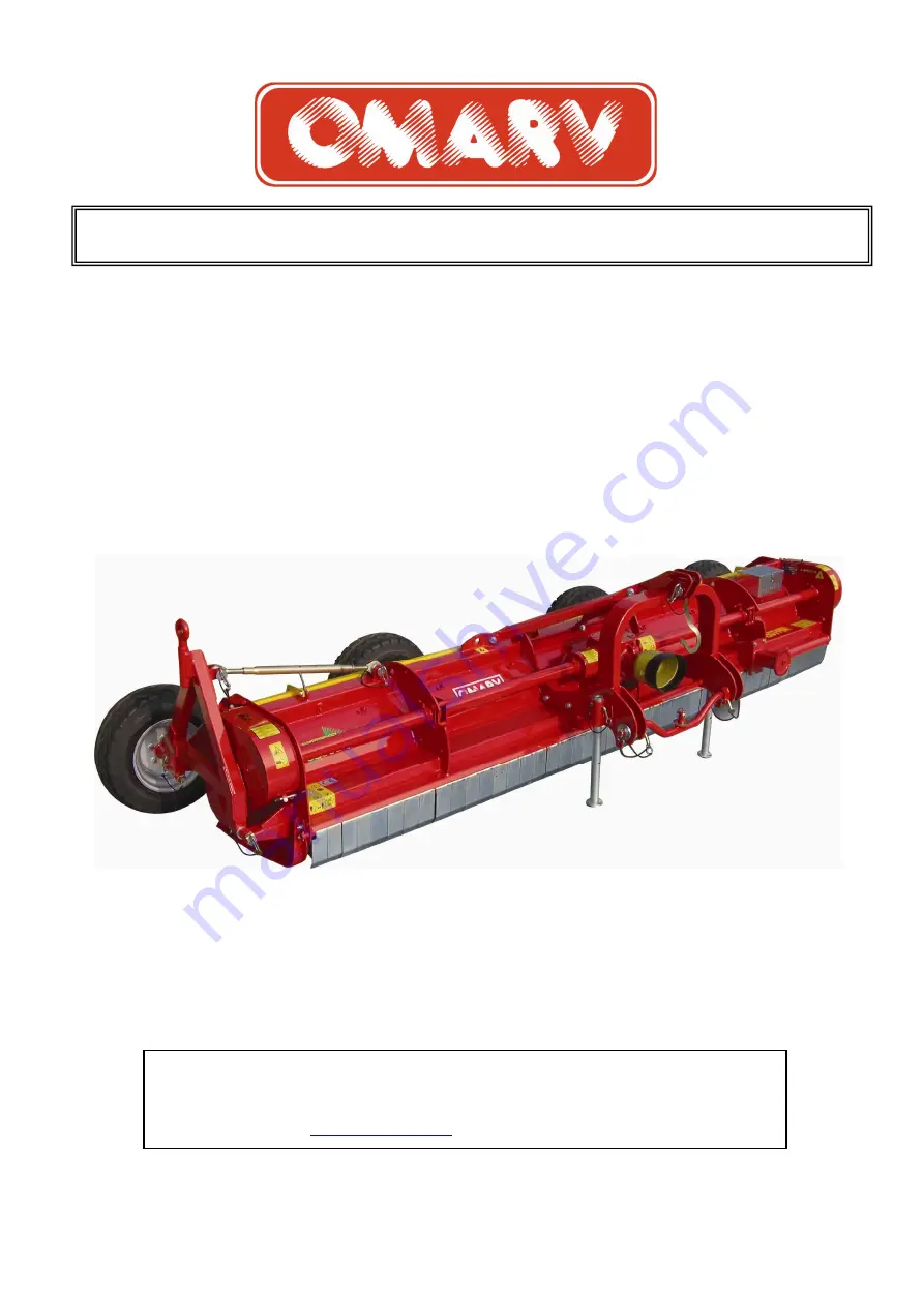 Omarv TSR MEGA 320 Скачать руководство пользователя страница 1