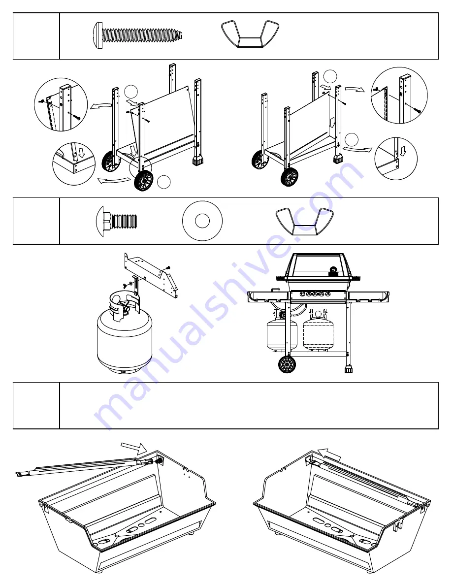 OMC Broil-Mate 1397-4 Assembly Manual And Parts List Download Page 9