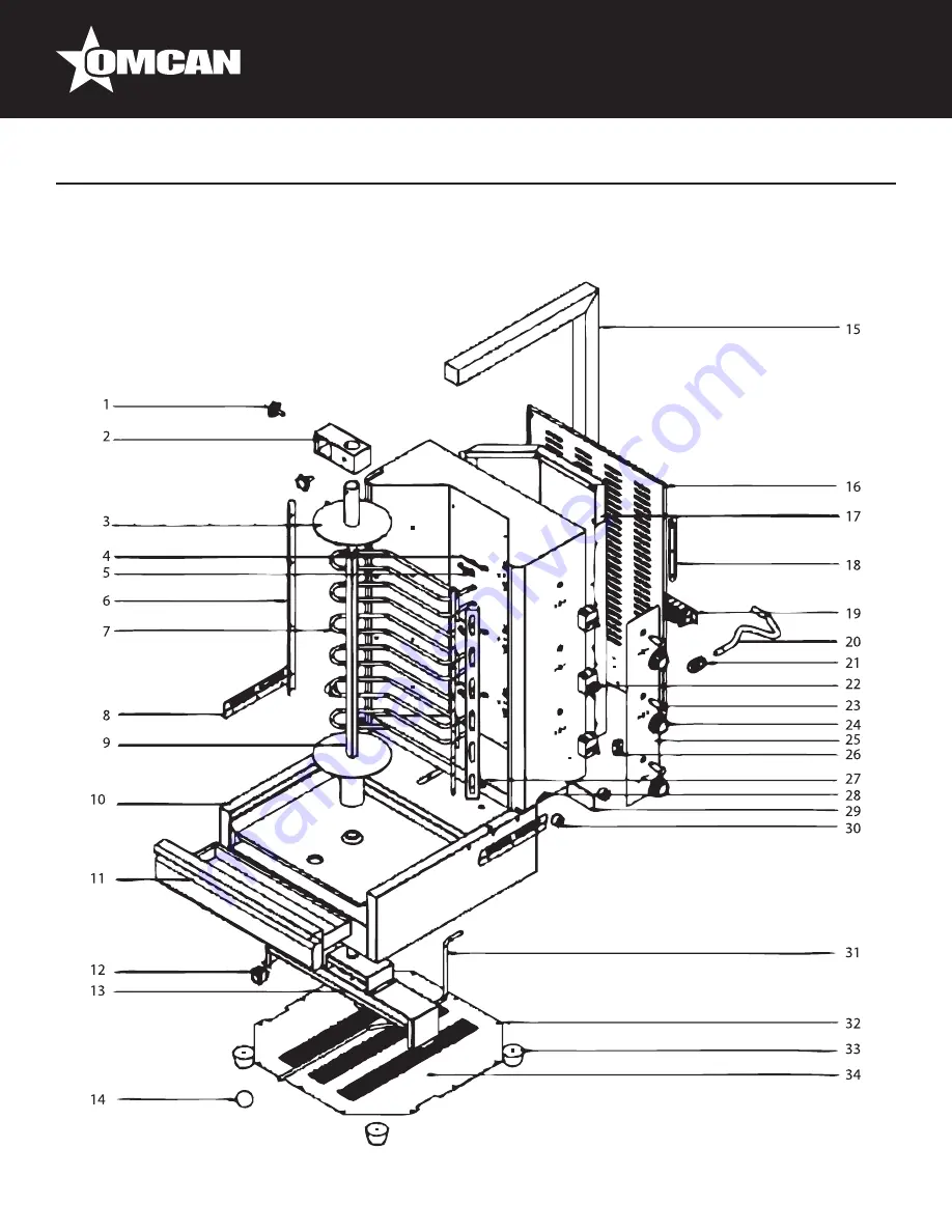 Omcan 19152 Instruction Manual Download Page 9