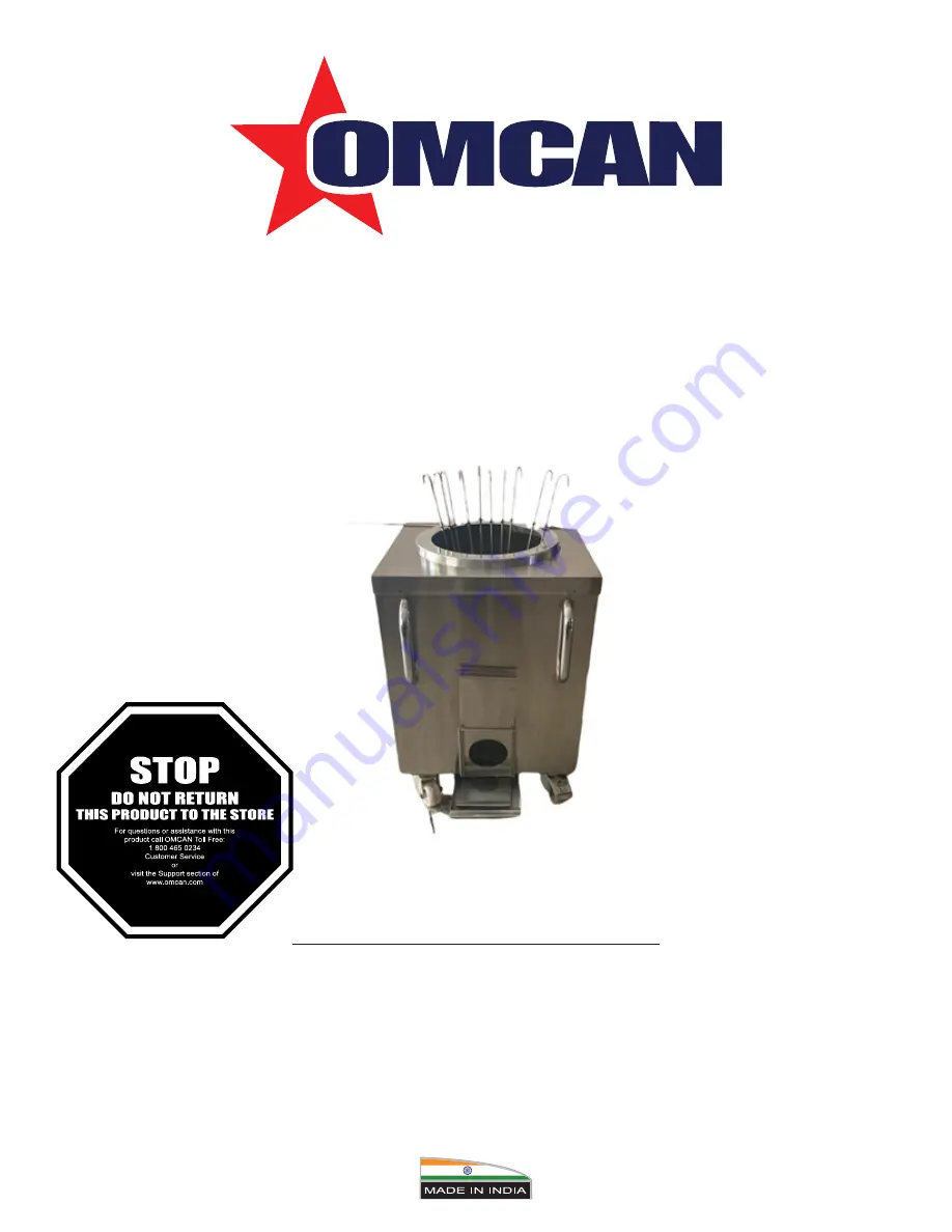 Omcan 28X30-C Instruction Manual Download Page 1