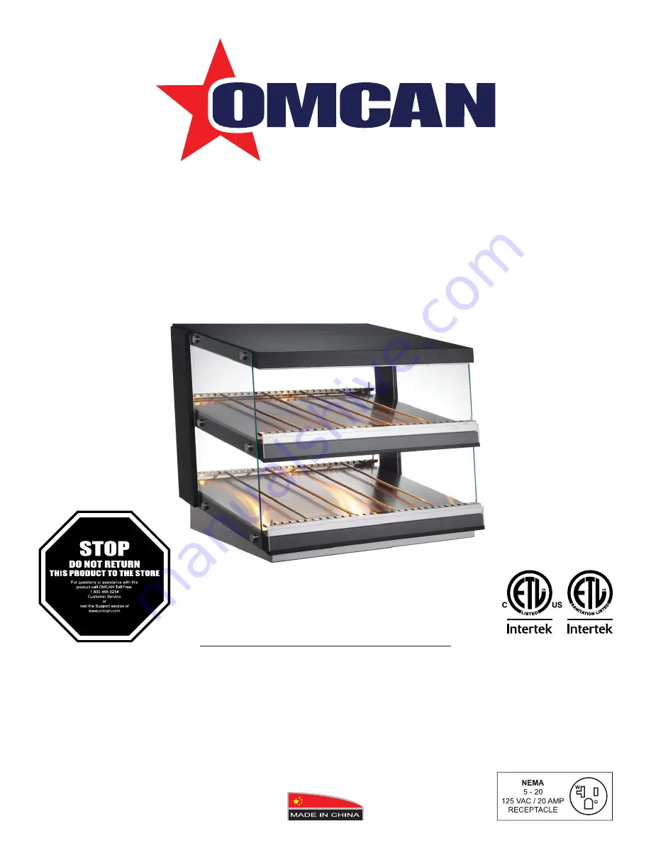 Omcan 43465 Instruction Manual Download Page 1