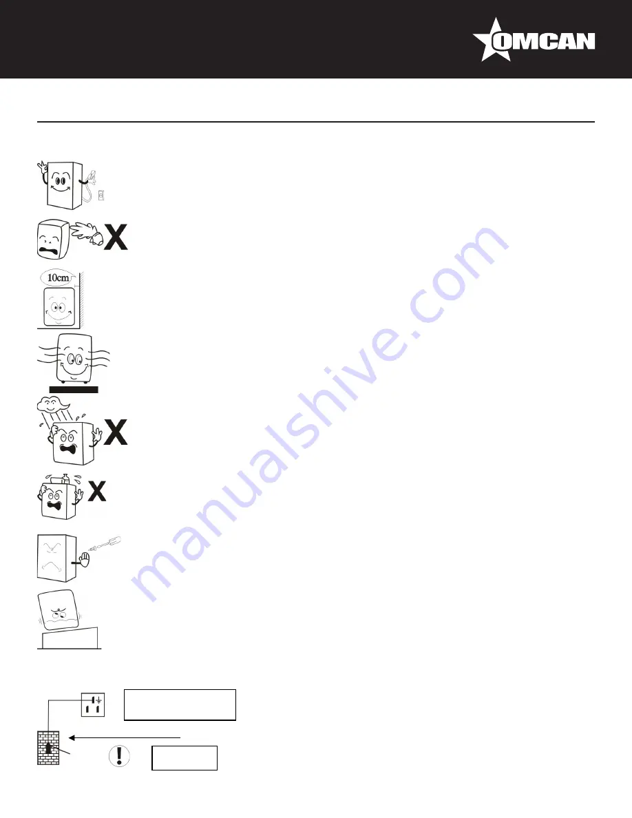 Omcan 44471 Instruction Manual Download Page 8