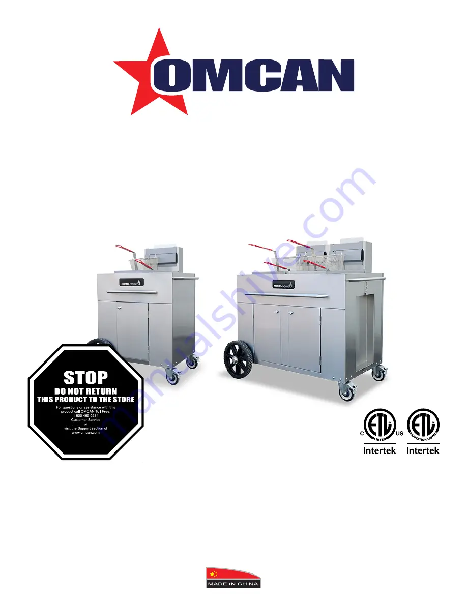 Omcan 47354 Instruction Manual Download Page 1