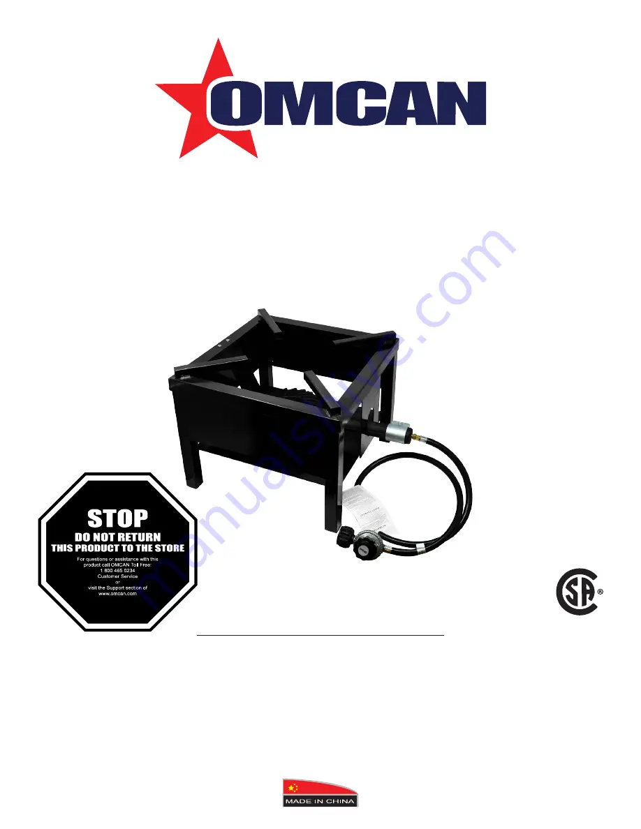 Omcan CE-CN-0065 Instruction Manual Download Page 1