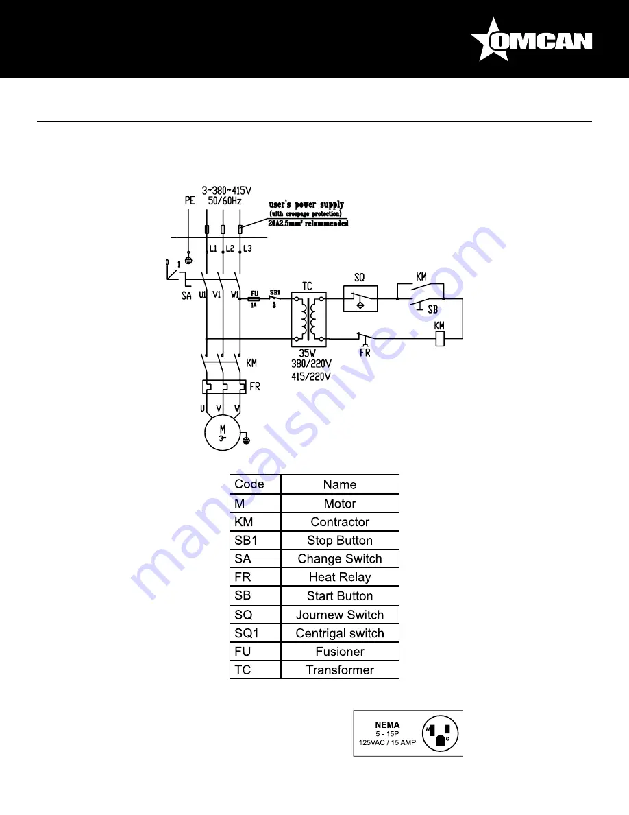 Omcan FP-CN-0003 Скачать руководство пользователя страница 10