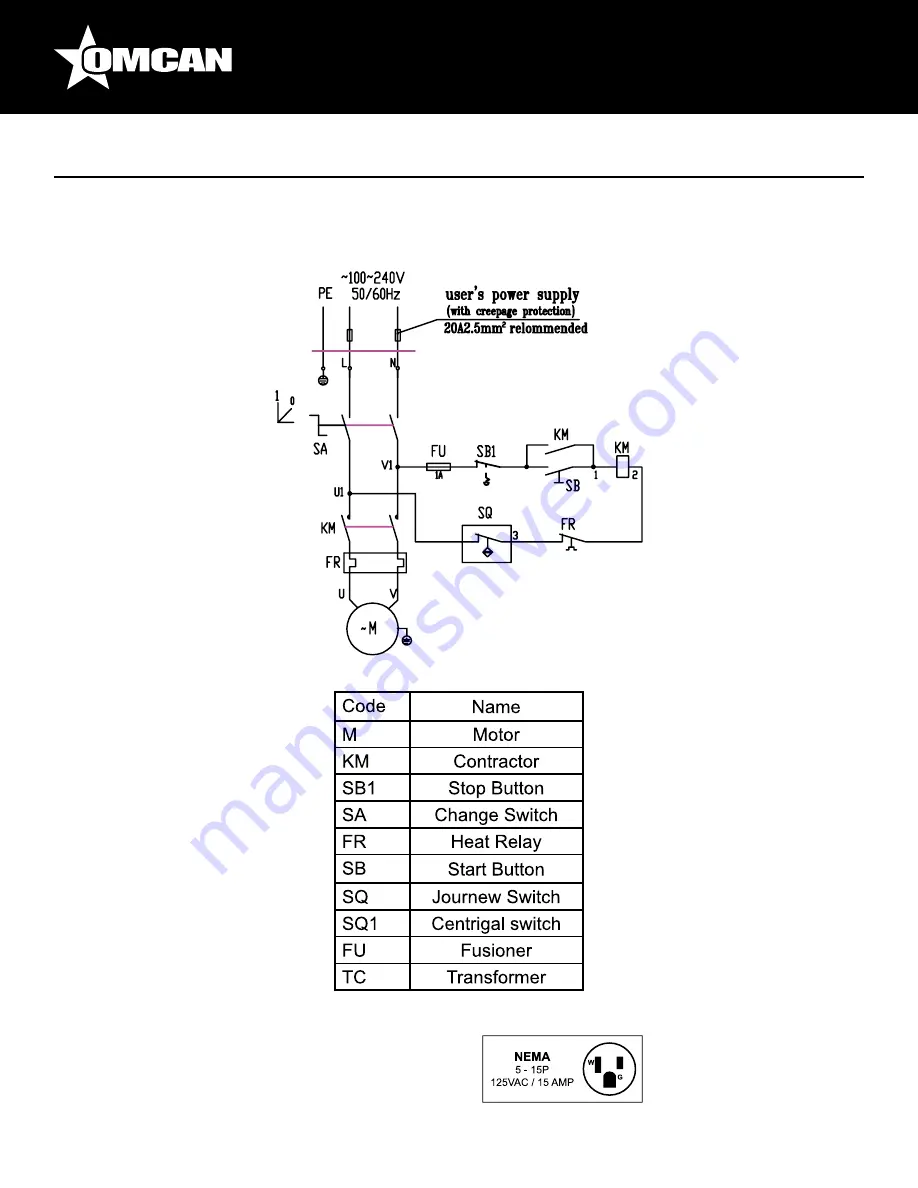 Omcan FP-CN-0003 Скачать руководство пользователя страница 11