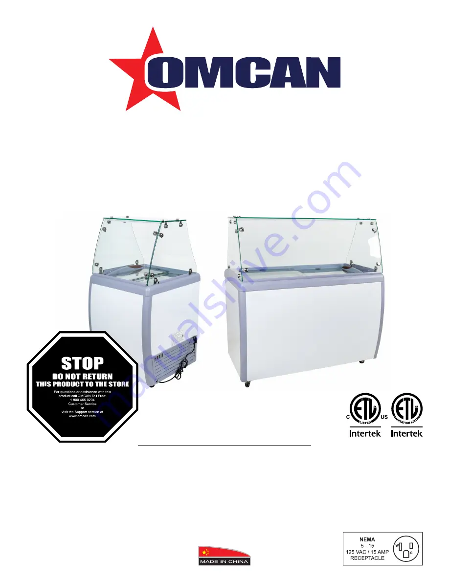 Omcan FR-CN-0160-S Instruction Manual Download Page 1