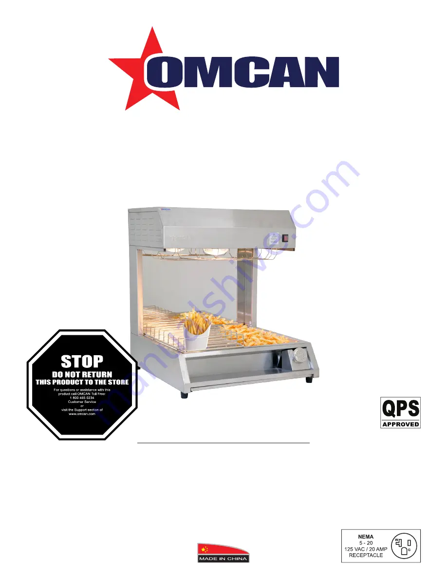 Omcan FW-CN-0300-C Instruction Manual Download Page 1