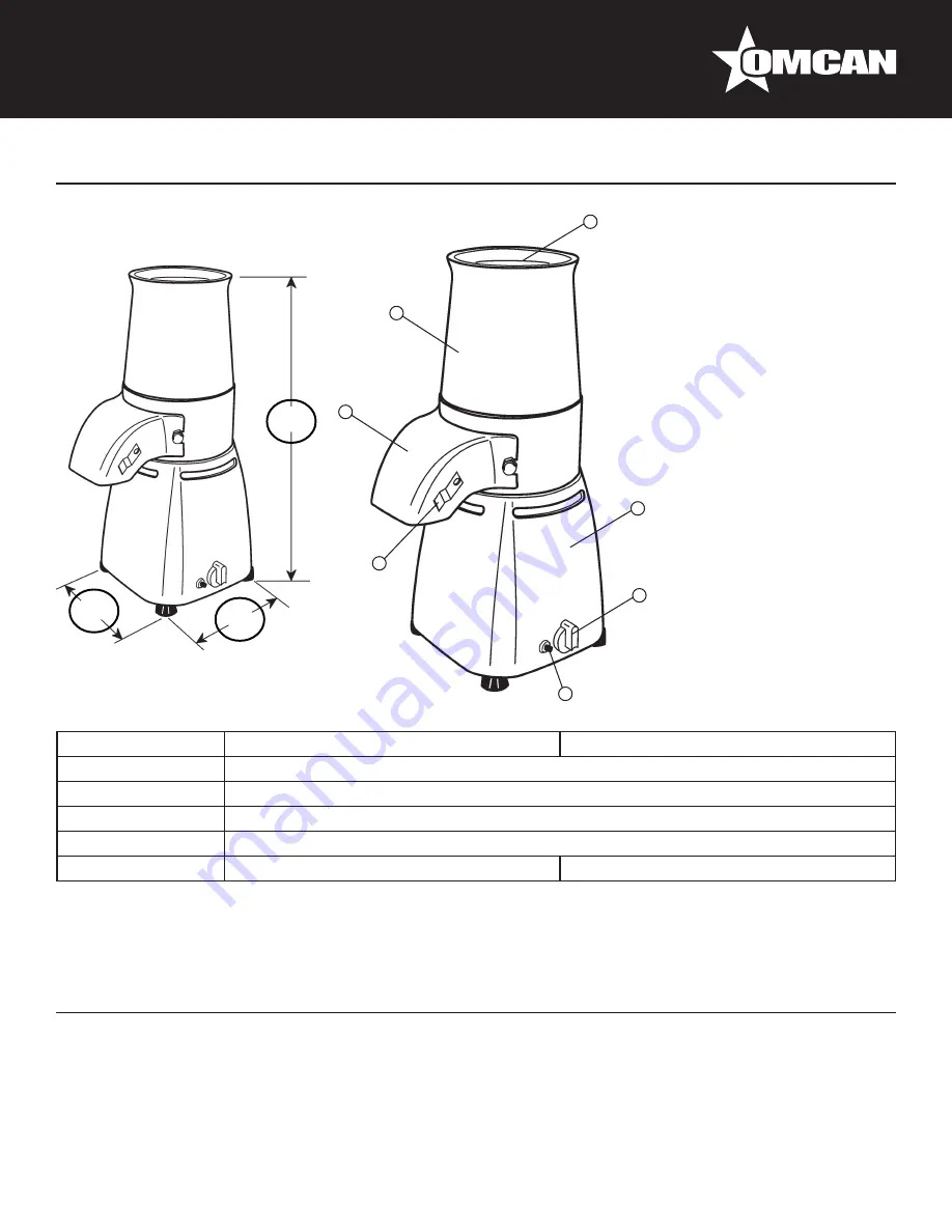 Omcan GR-IT-0080 Скачать руководство пользователя страница 6