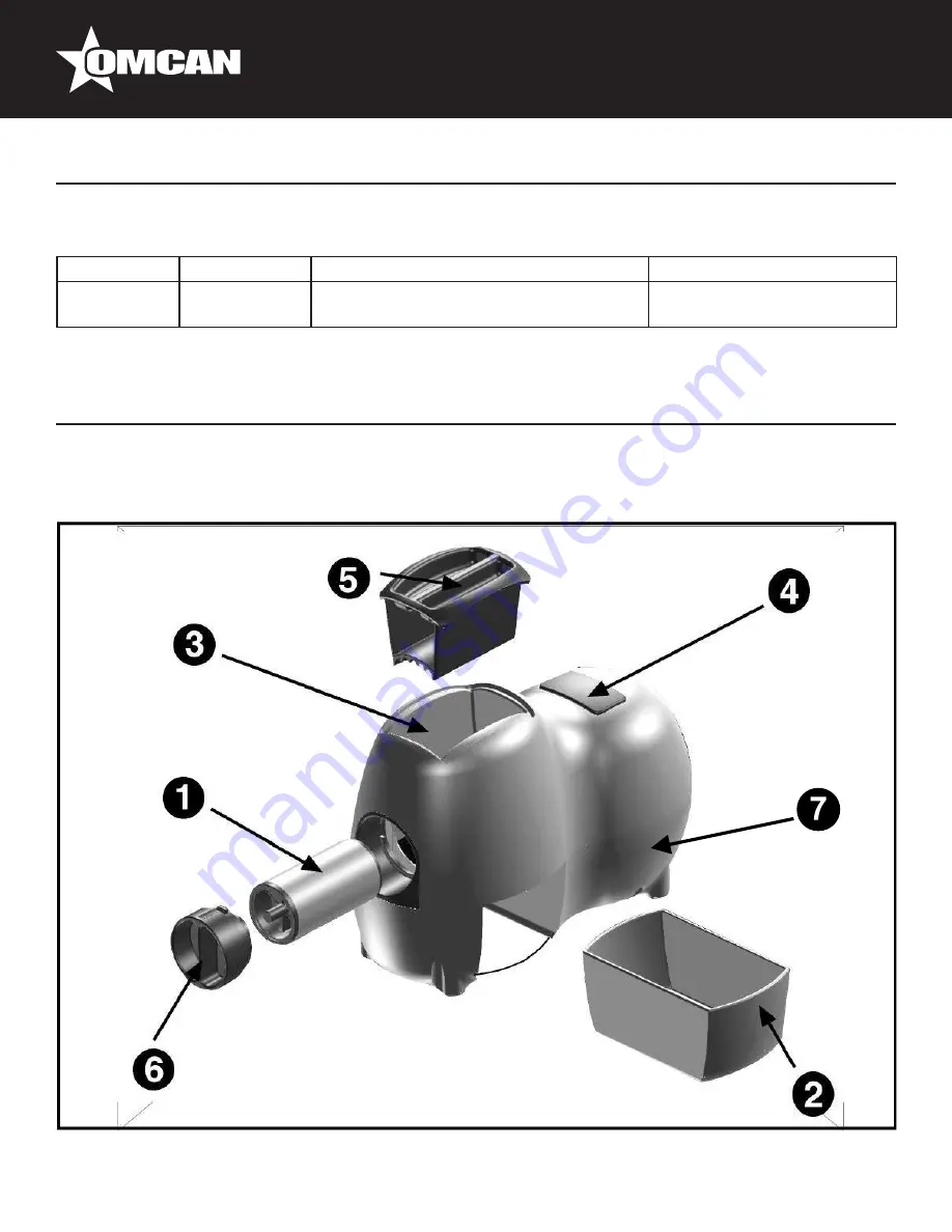 Omcan GR-IT-0140 Скачать руководство пользователя страница 7