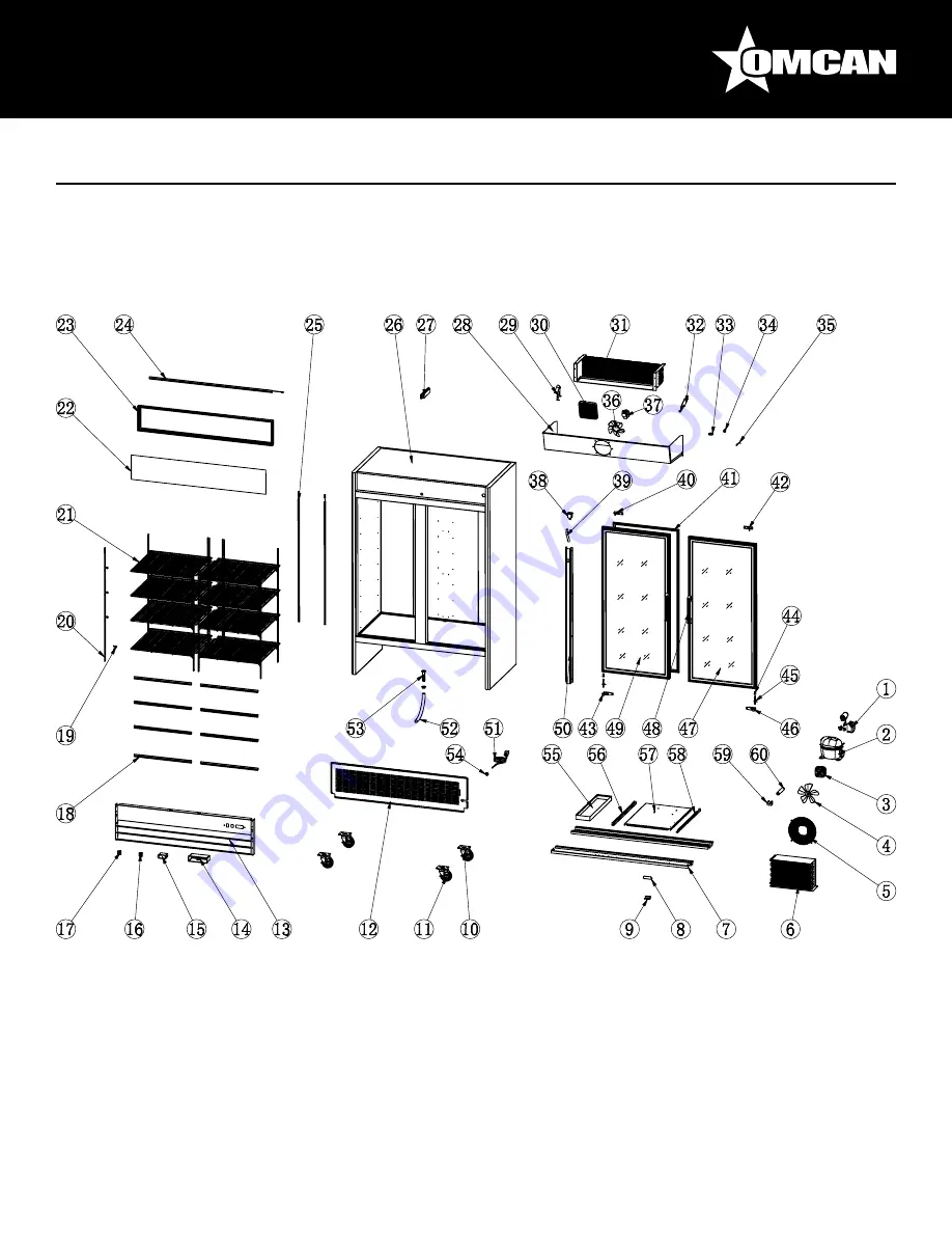 Omcan RE-CN-0045-HC-BK Instruction Manual Download Page 20