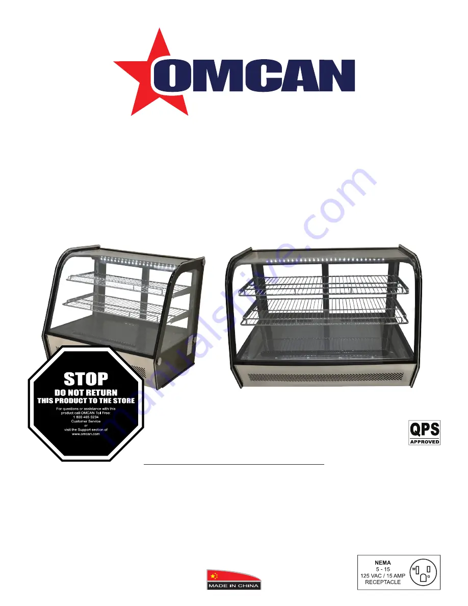 Omcan RS-CN-0120 Instruction Manual Download Page 1