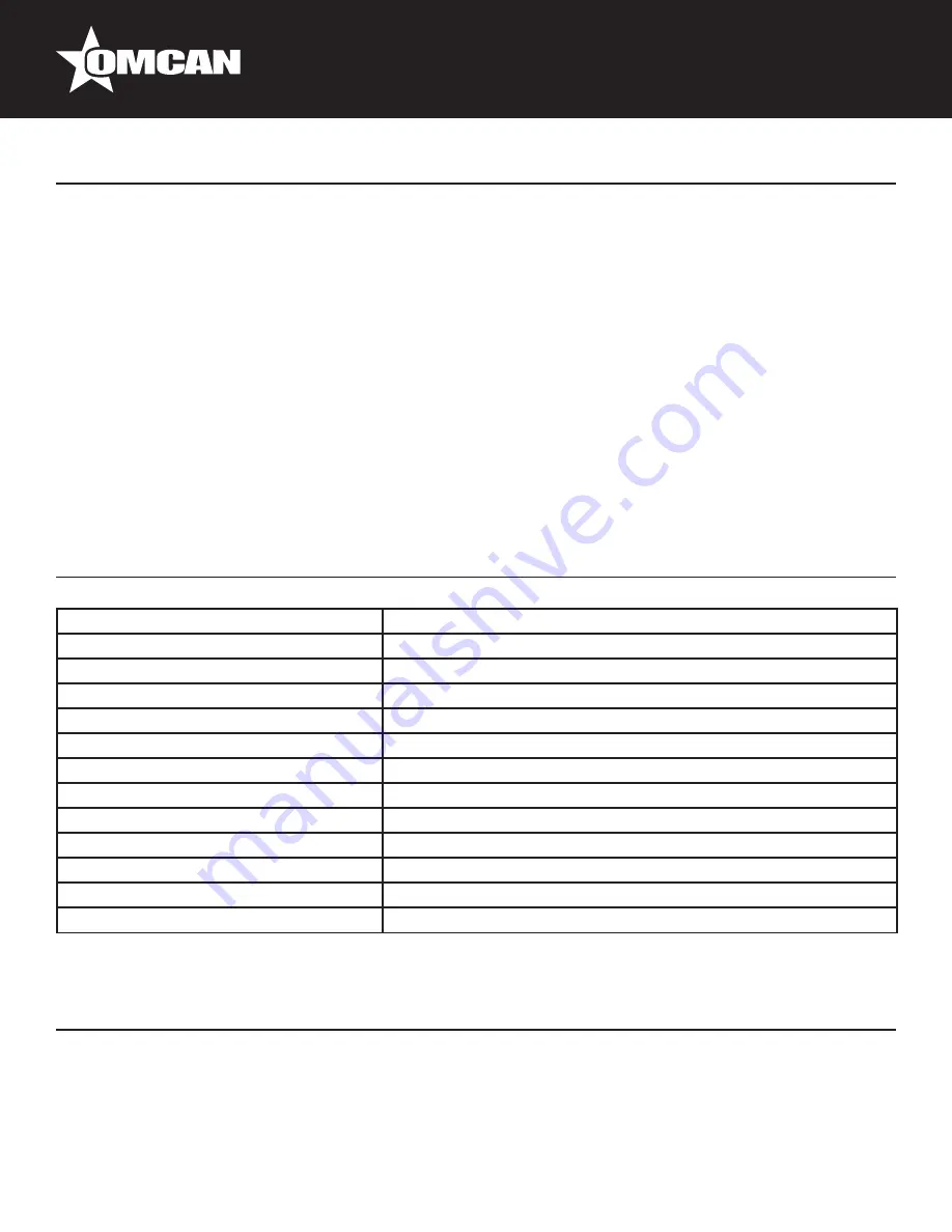 Omcan RS-CN-0770 Instruction Manual Download Page 7