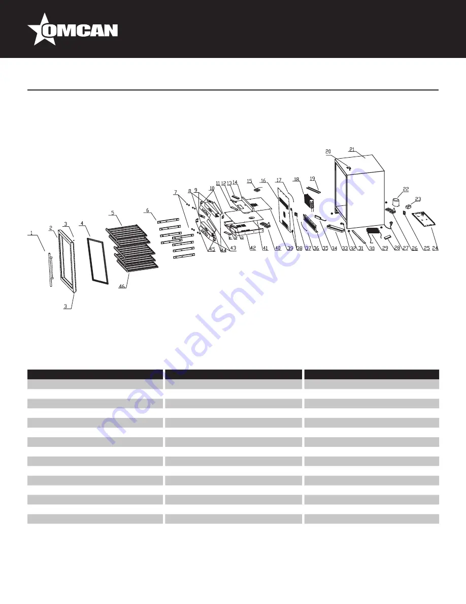 Omcan WC-CN-0181-D Скачать руководство пользователя страница 13