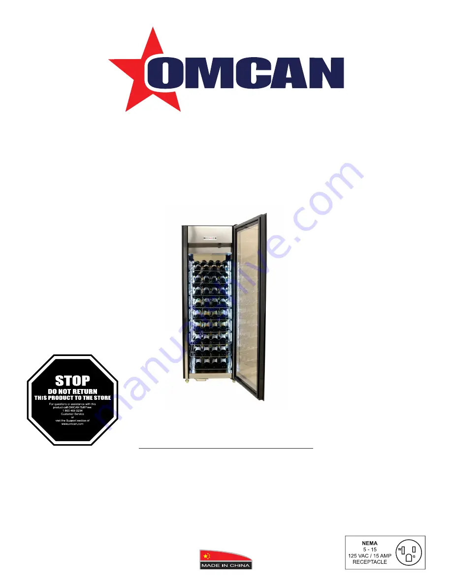 Omcan WC-CN-0400 Instruction Manual Download Page 1