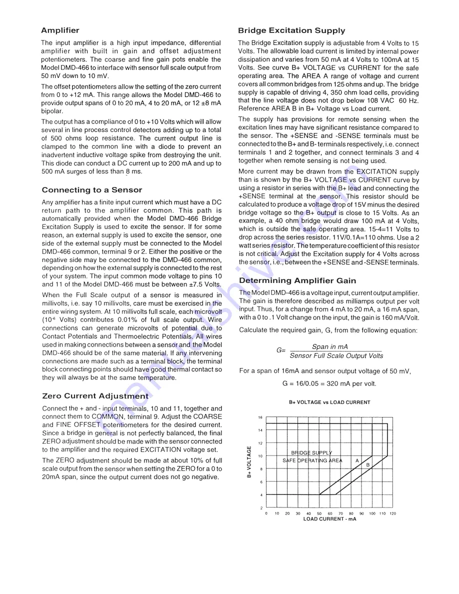 Omega Engineering BRIDGESENSOR DMD-466 User Manual Download Page 5