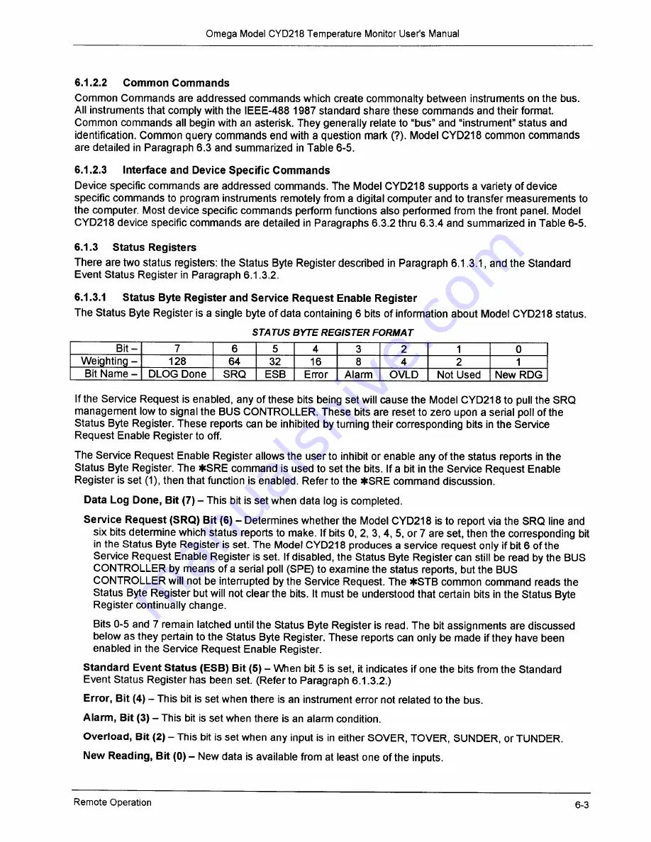 Omega Engineering CYD218 Series User Manual Download Page 51