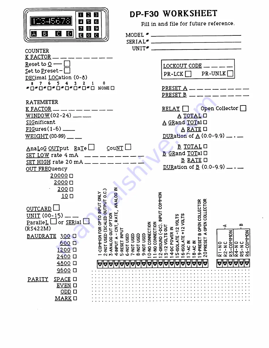 Omega Engineering DP-F30 Series Operator'S Manual Download Page 39