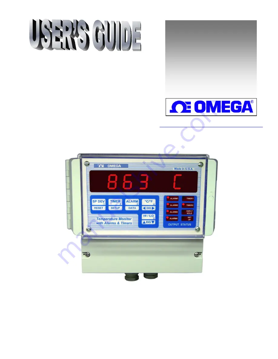 Omega Engineering DPS3301 Series Скачать руководство пользователя страница 1