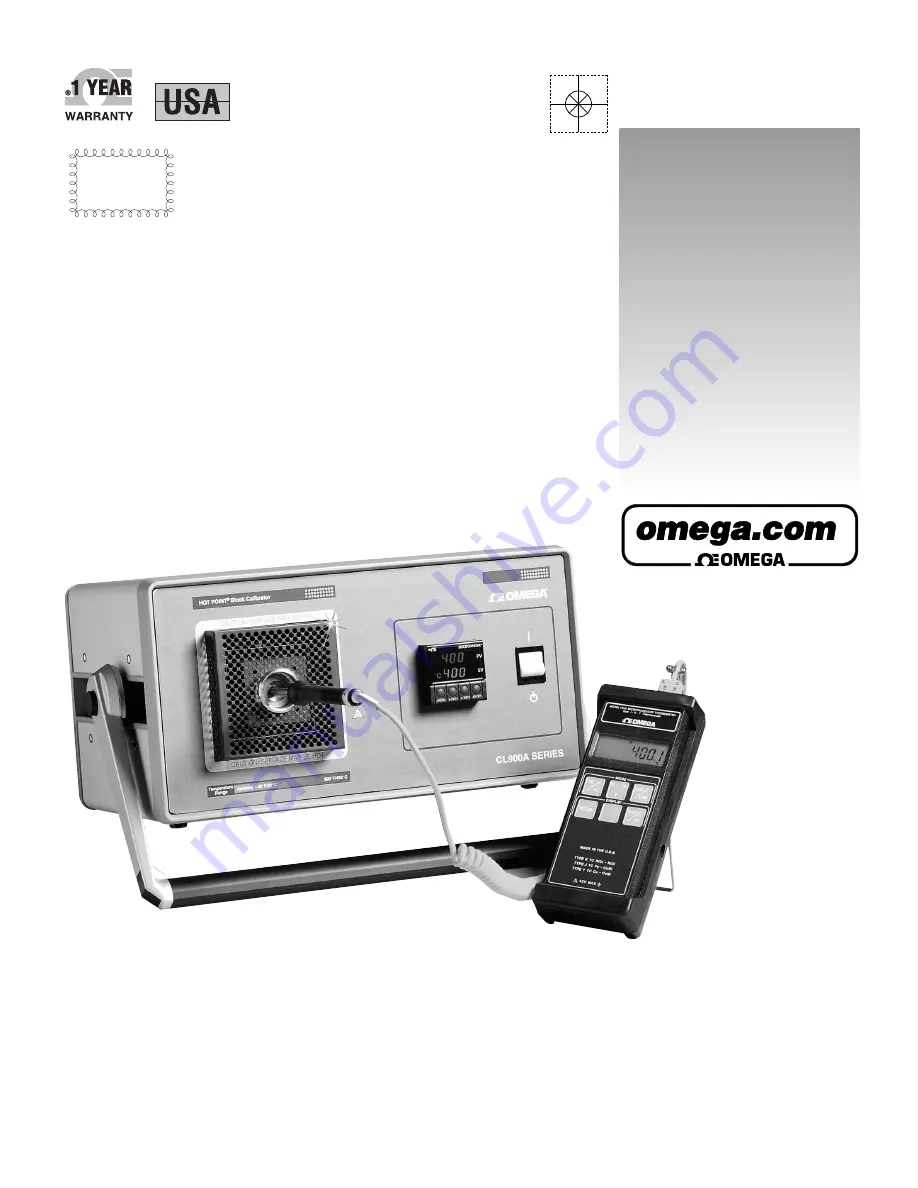 Omega Engineering hot point CL900A Series User Manual Download Page 1