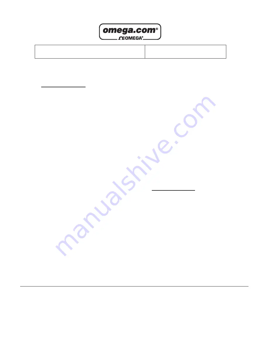 Omega Engineering mini OMEGAMOUSE User Manual Download Page 2