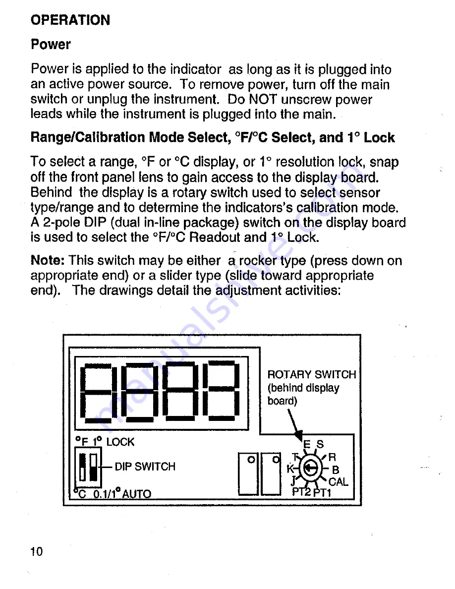 Omega DP462 Operator'S Manual Download Page 14