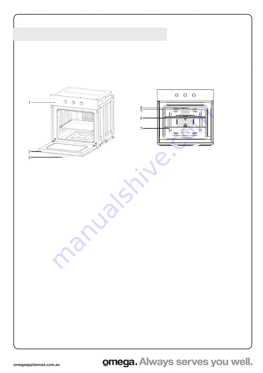 Omega OBO690GG Operating And Installation Instructions Download Page 9