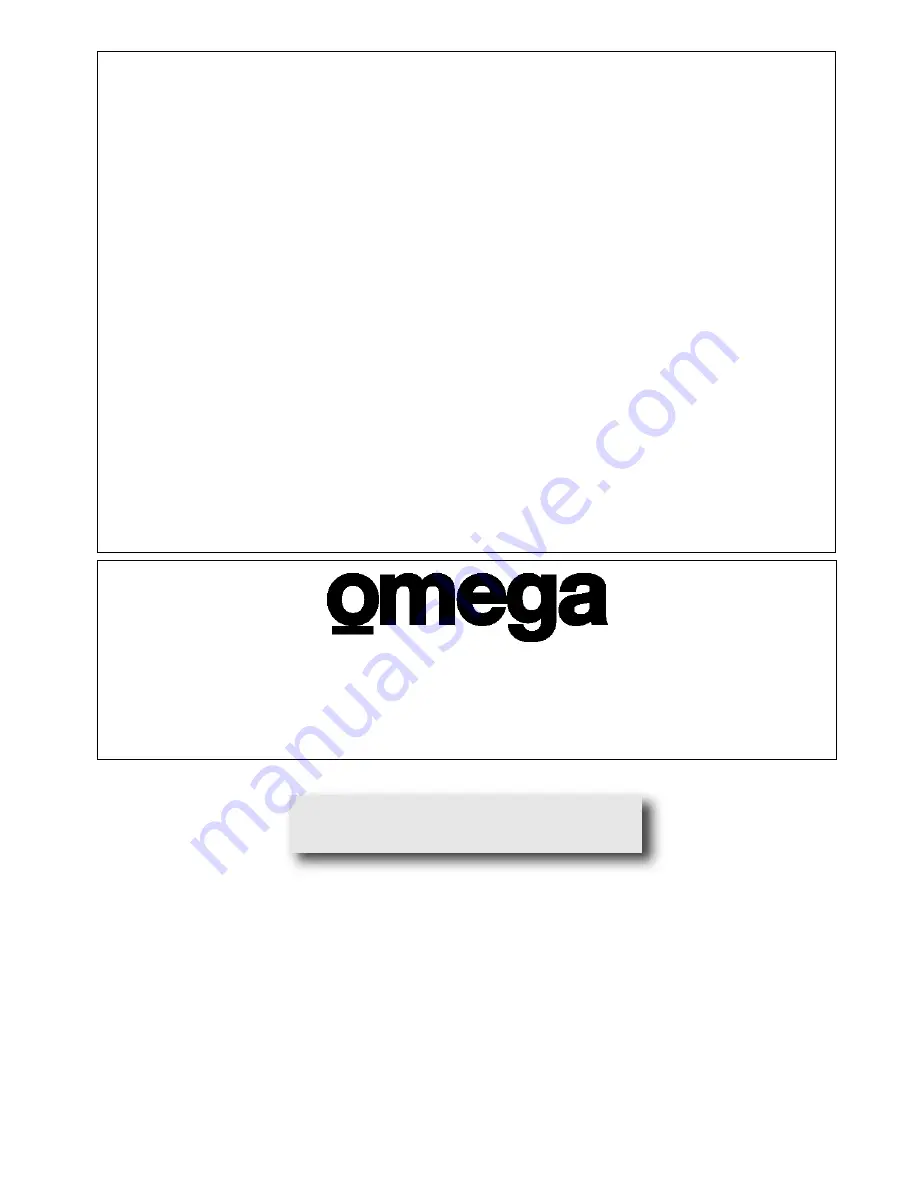 Omega OCG755FX Use, Installation And Maintenance Instructions Download Page 1