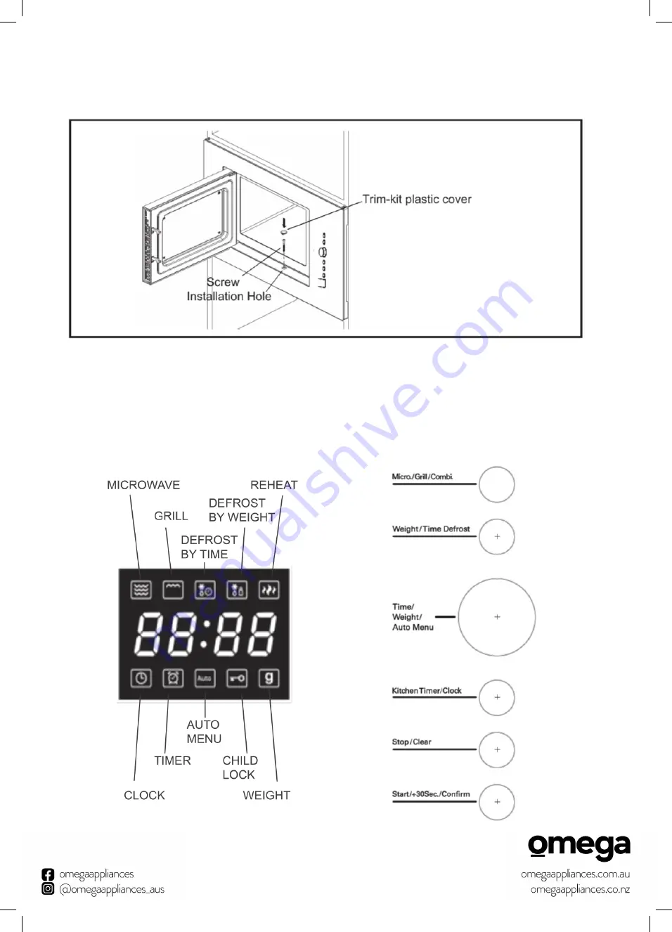 Omega OMW34X Instruction Manual Download Page 12