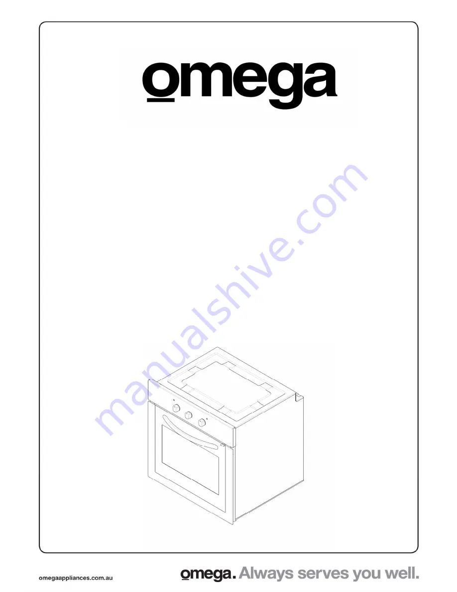 Omega OO654WA Operating And Installation Instructions Download Page 1