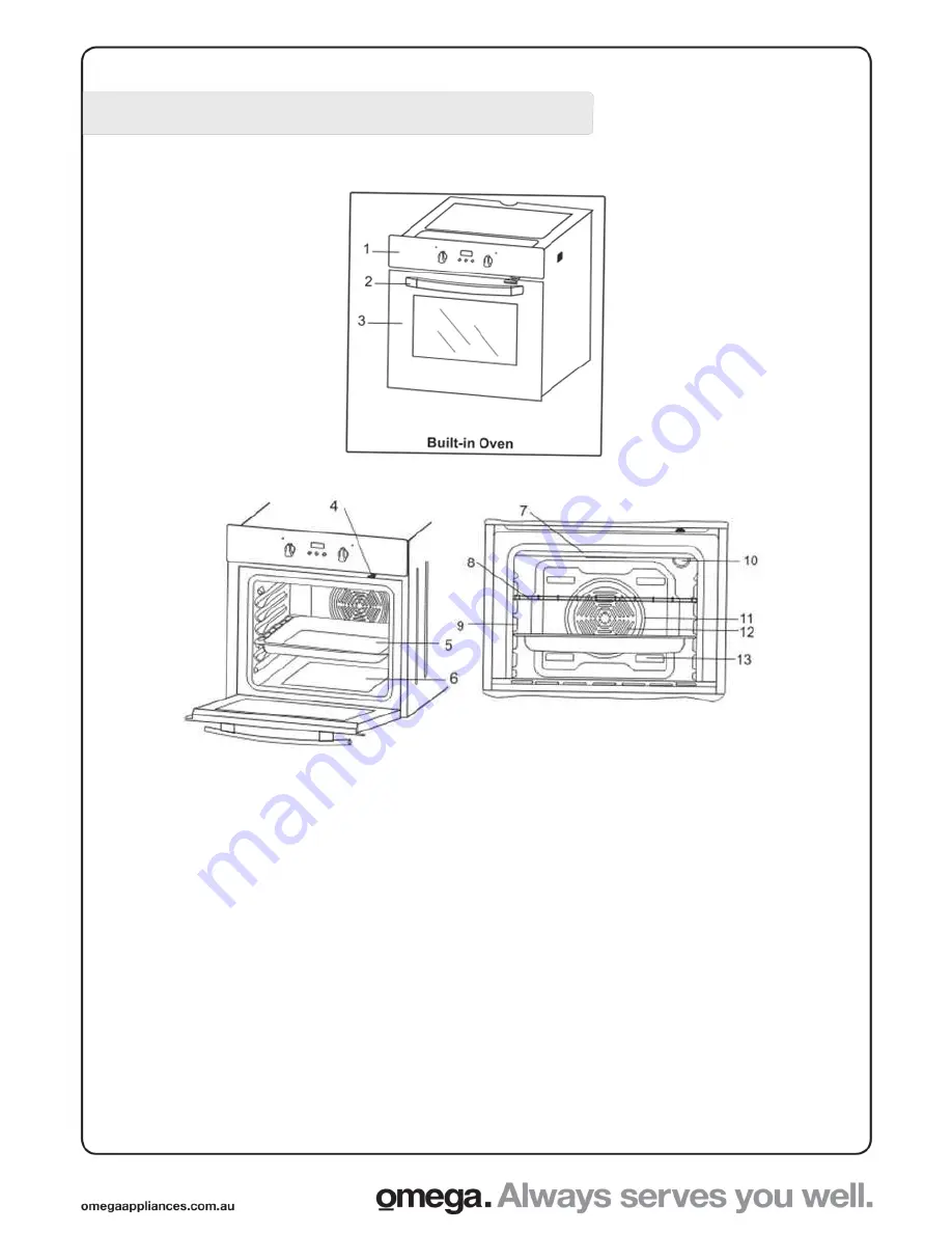 Omega OO654WA Operating And Installation Instructions Download Page 8