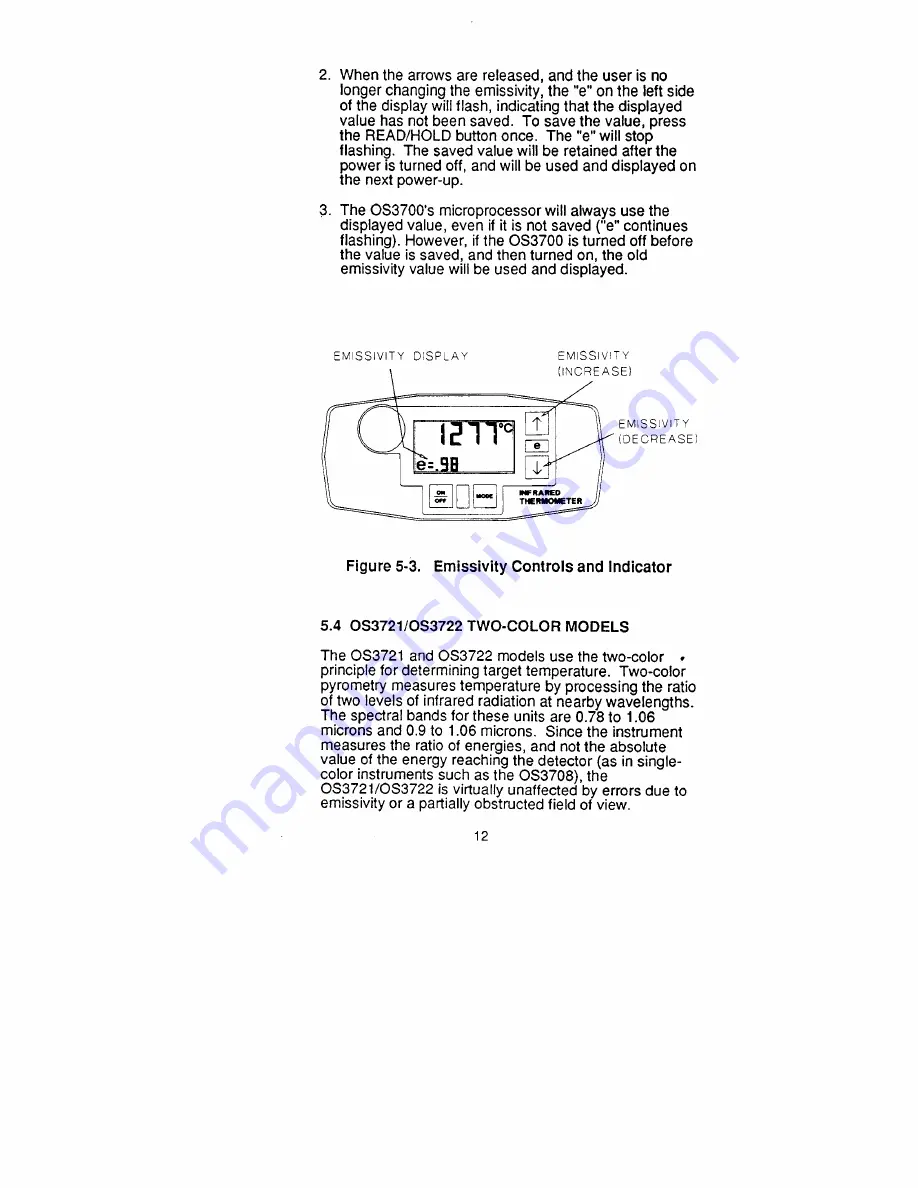 Omega OS3700 series User Manual Download Page 18